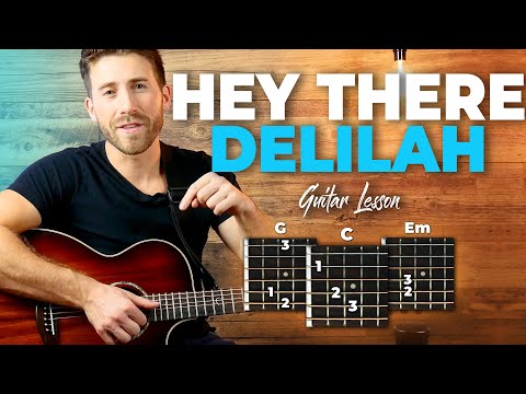 Hey There Delilah Guitar Tutorial (Plain White T&#039;s) Easy Chords Guitar Lesson