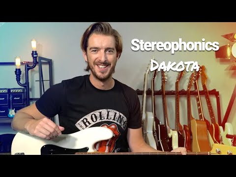 DAKOTA - STEROPHONICS Bass Tutorial // EASY Bass Songs for Beginners