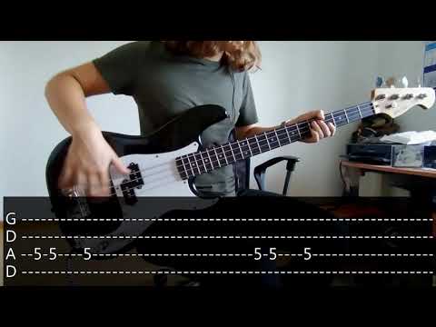 Rage Against The Machine - Killing In The Name (Bass Cover) (Tabs Play Along)