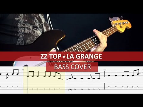 ZZtop - La Grange / bass cover / playalong with TAB