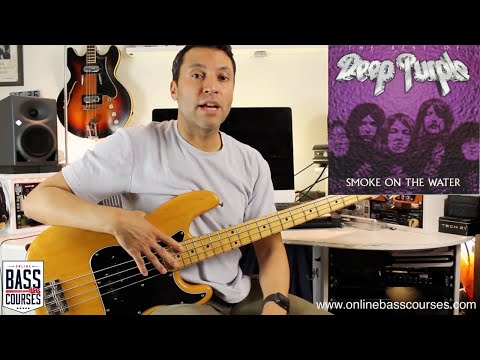 How To Play Smoke On The Water (Deep Purple): BEGINNER BASS LESSON