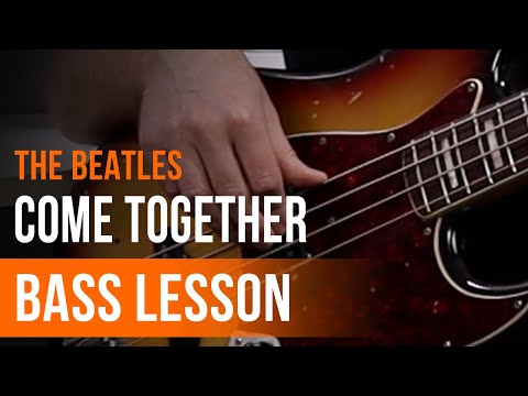 The Beatles - &#039;Come Together&#039; Full Song Tutorial for Bass